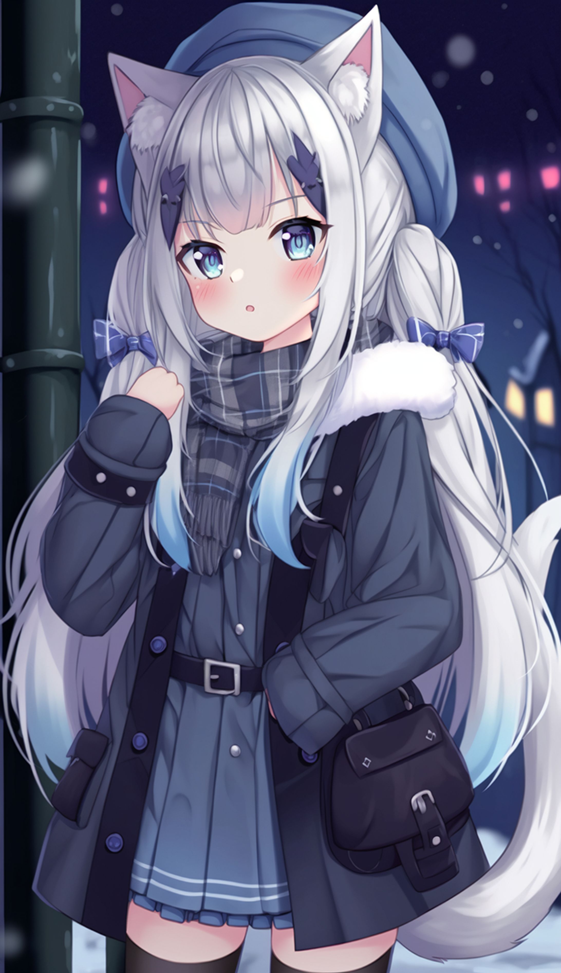 オリジナルイラスト(ネコ耳少女)-1