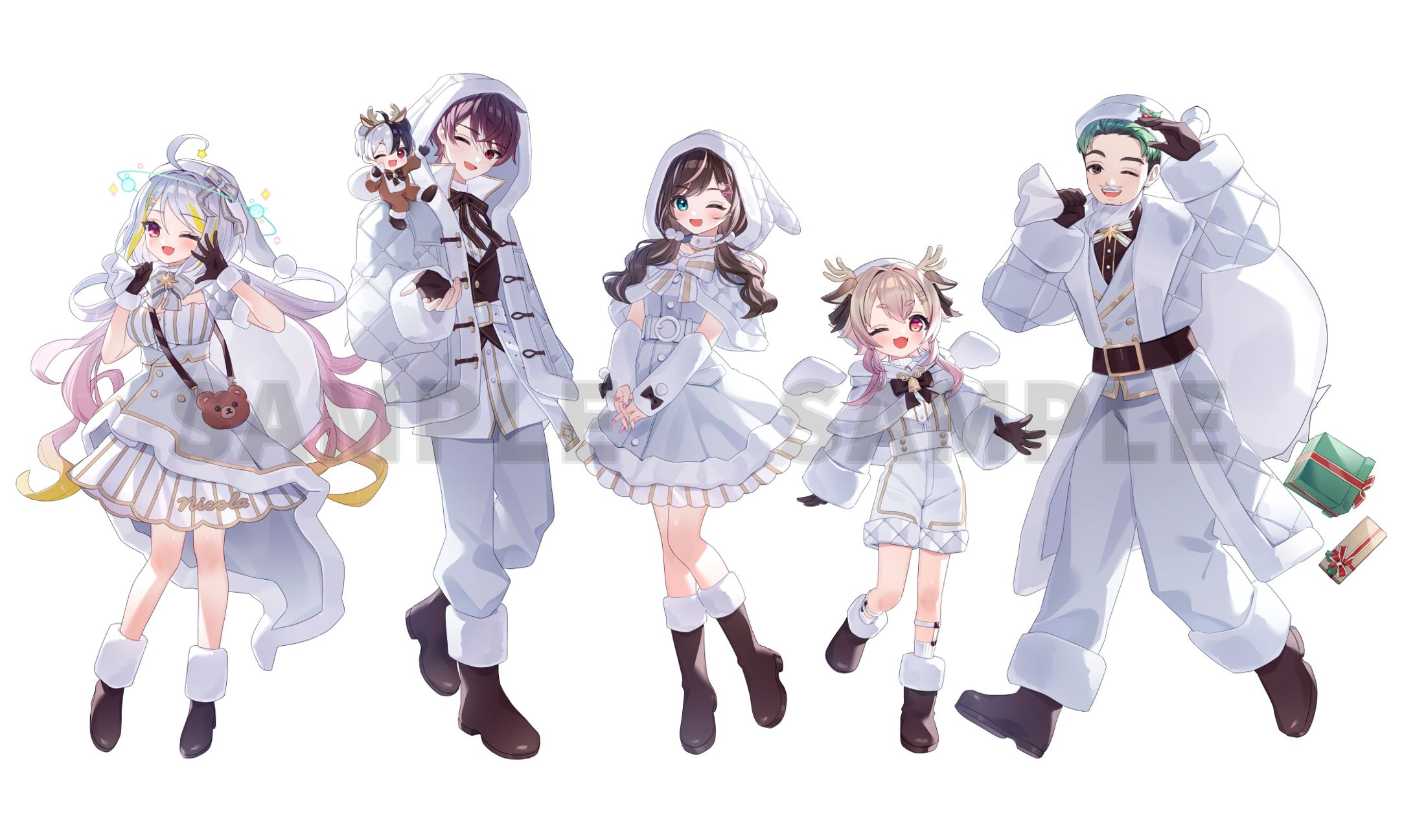 すず音様 クリスマスメドレー MVイラスト -1