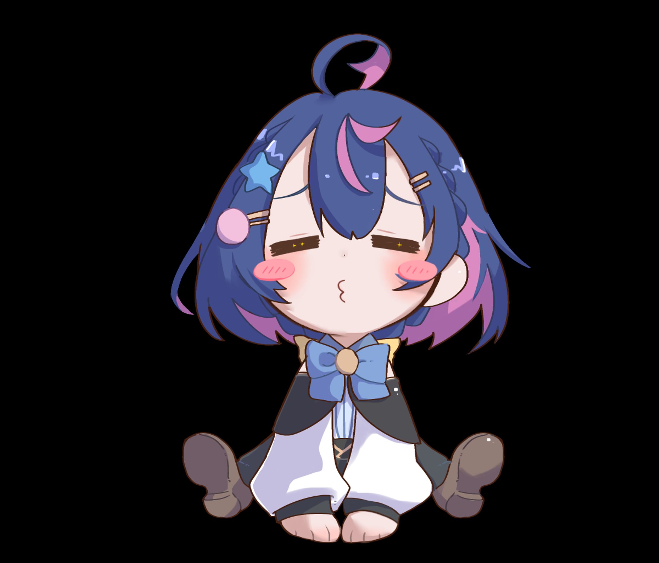 【イラスト】葵乃ショウ様　ミニキャラ表情差分-1