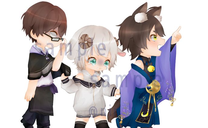 デフォルメイラストのご依頼