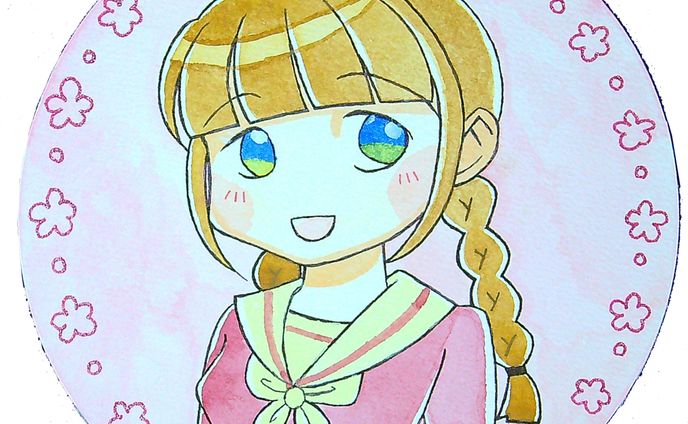 トレーラー、水彩