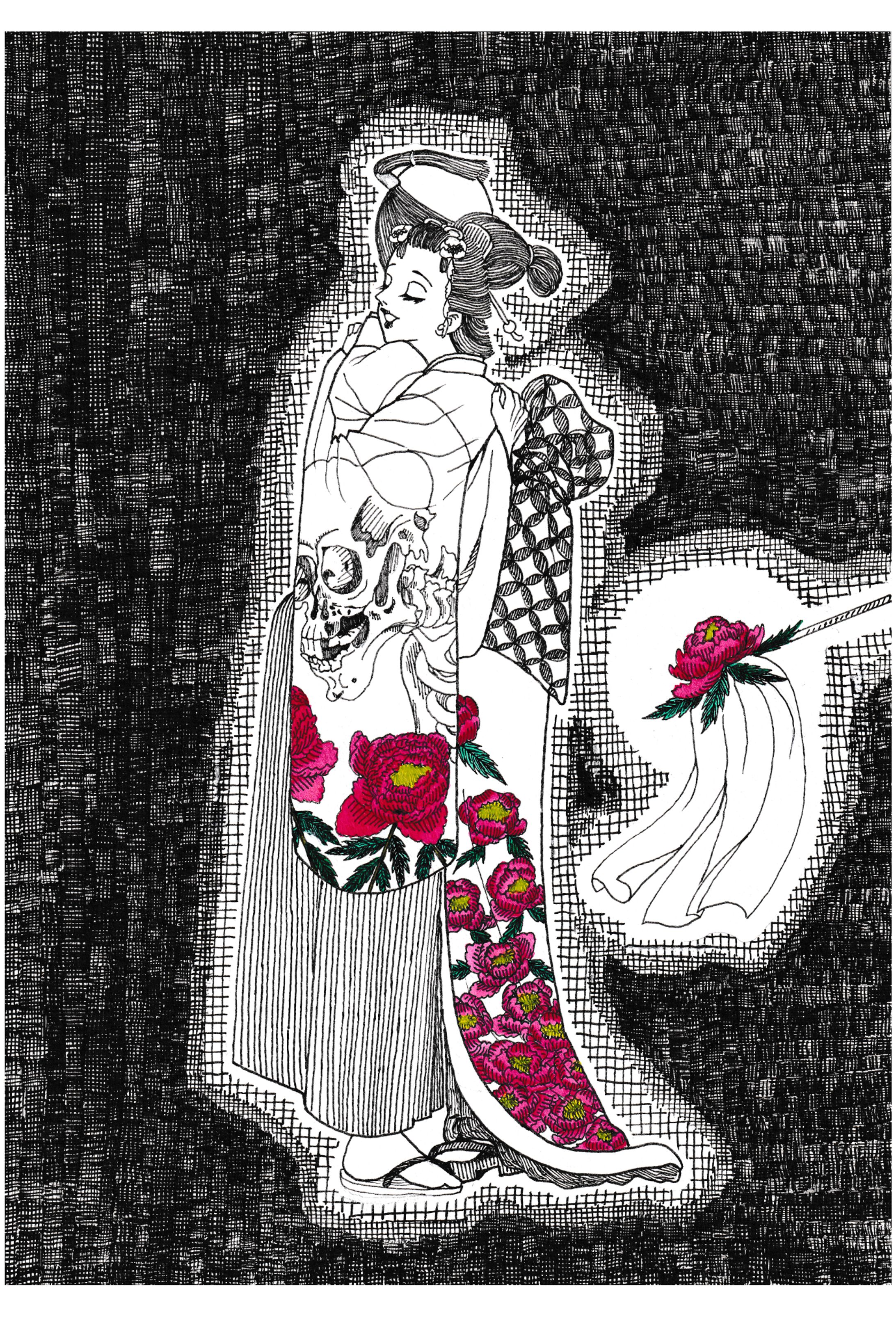 ファム・ファタール　お露　牡丹-1