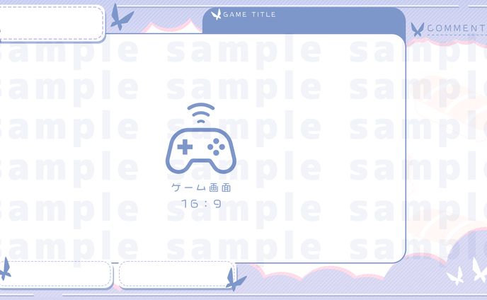 【ご依頼】片桐秋さん配信画面デザイン