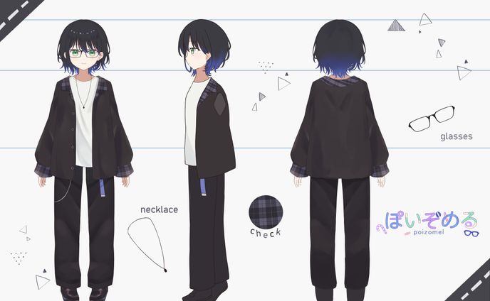 VTuber様 三面図作成