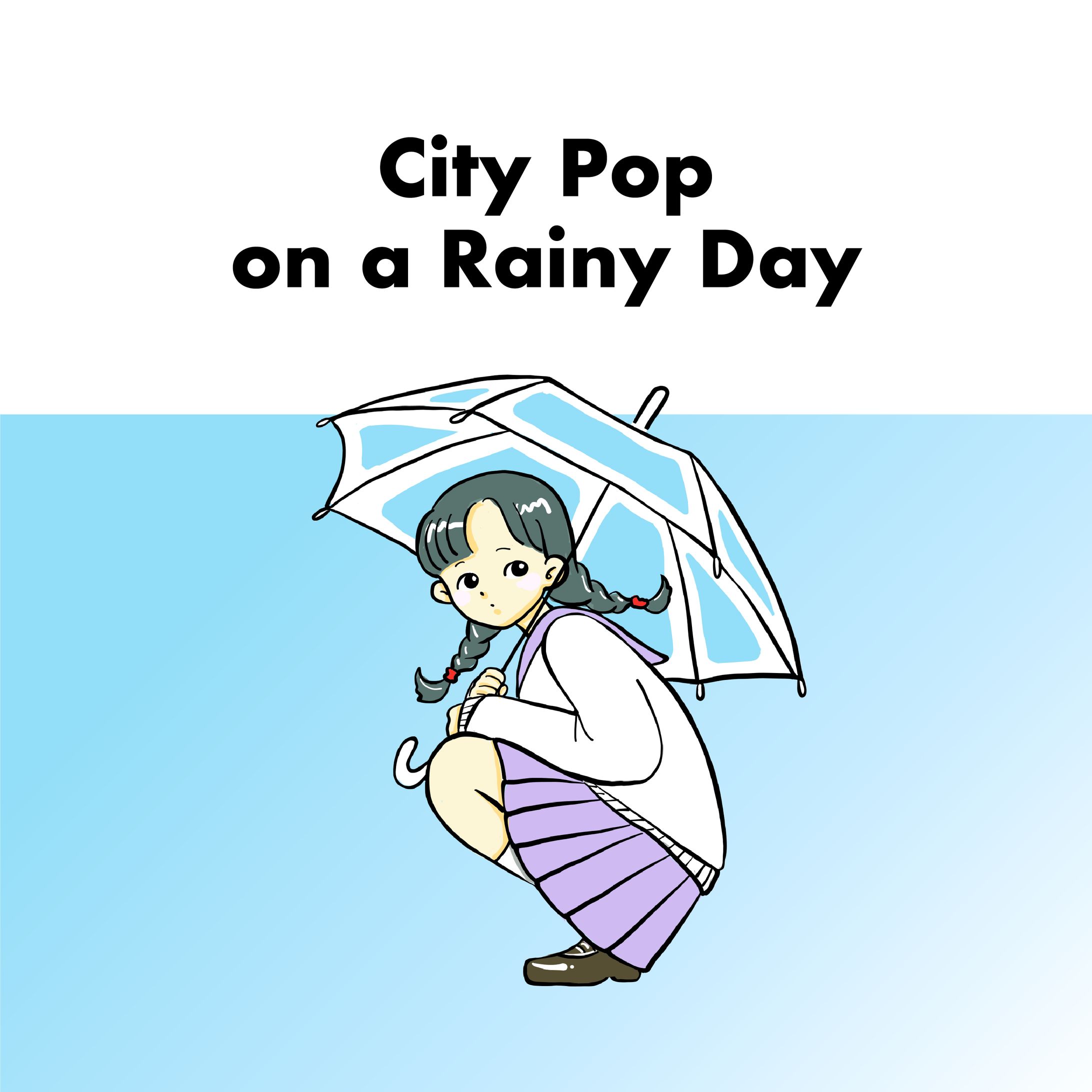 アイキャッチイラスト_Podcast｜Asian City Pop Producers 様_city pop on a rainy day-1