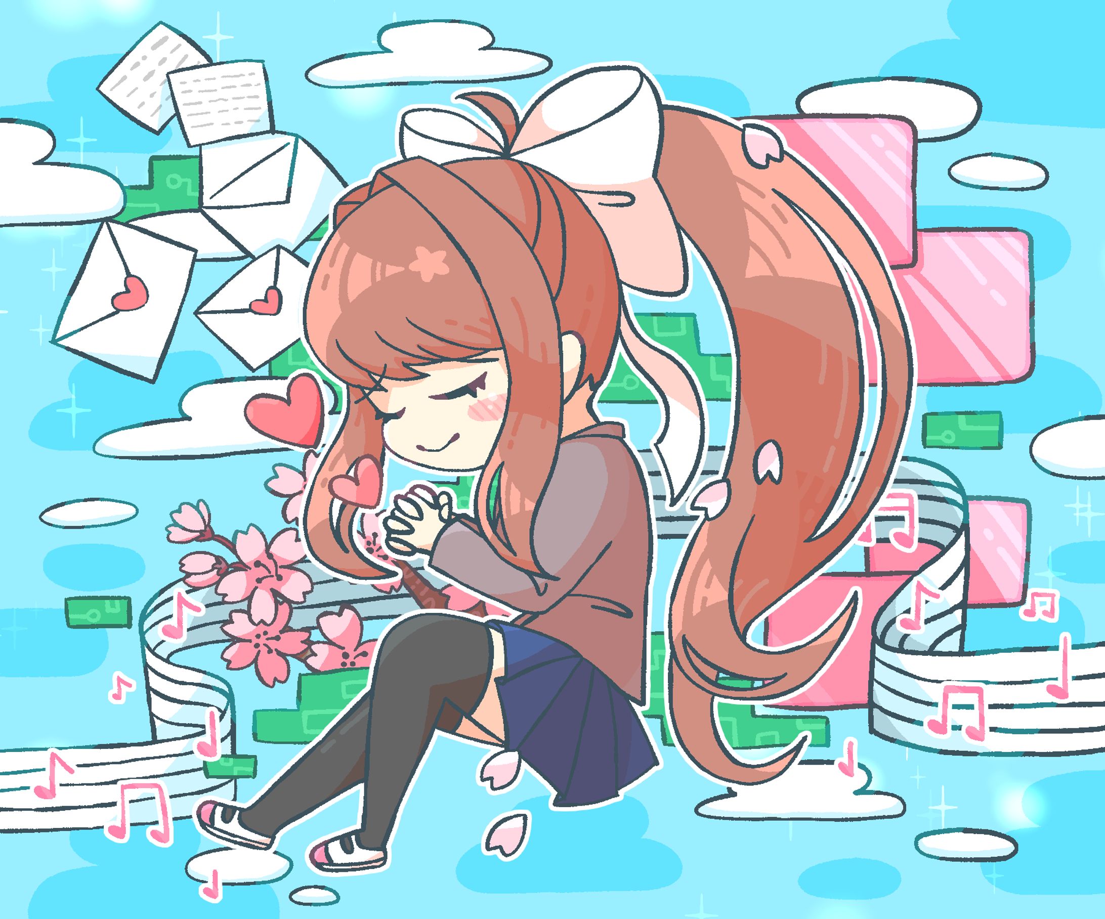 デフォルメイラストDDLC３-1