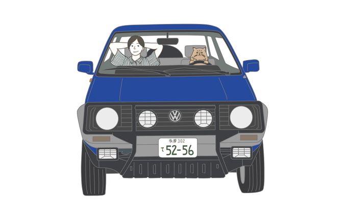 車と猫