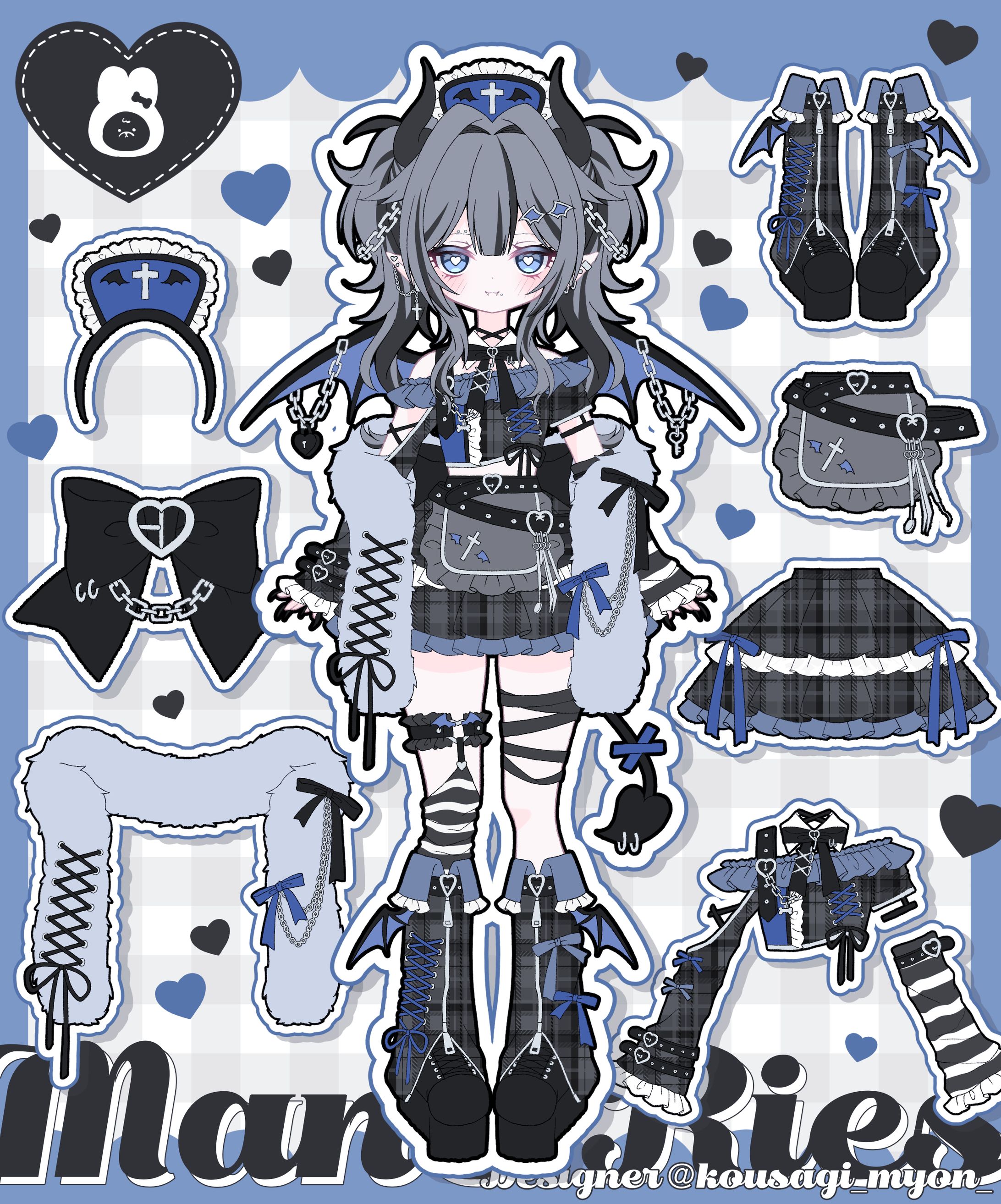 魔ノりえす様 衣装デザイン-1