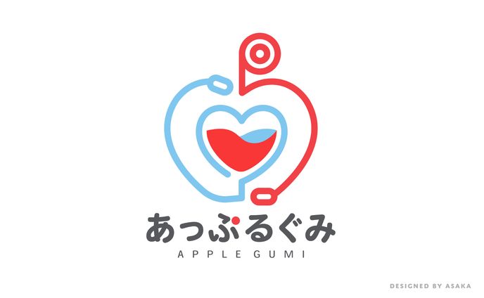 あっぷるぐみさん(医療系Vtuber事務所ロゴ)