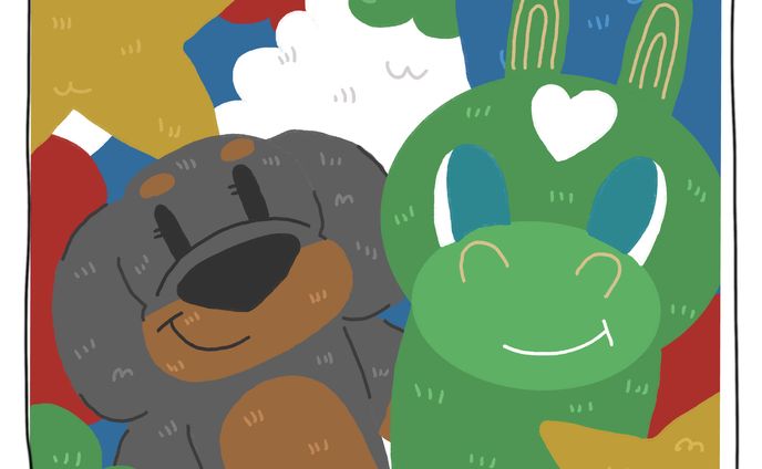 ダックスイラスト