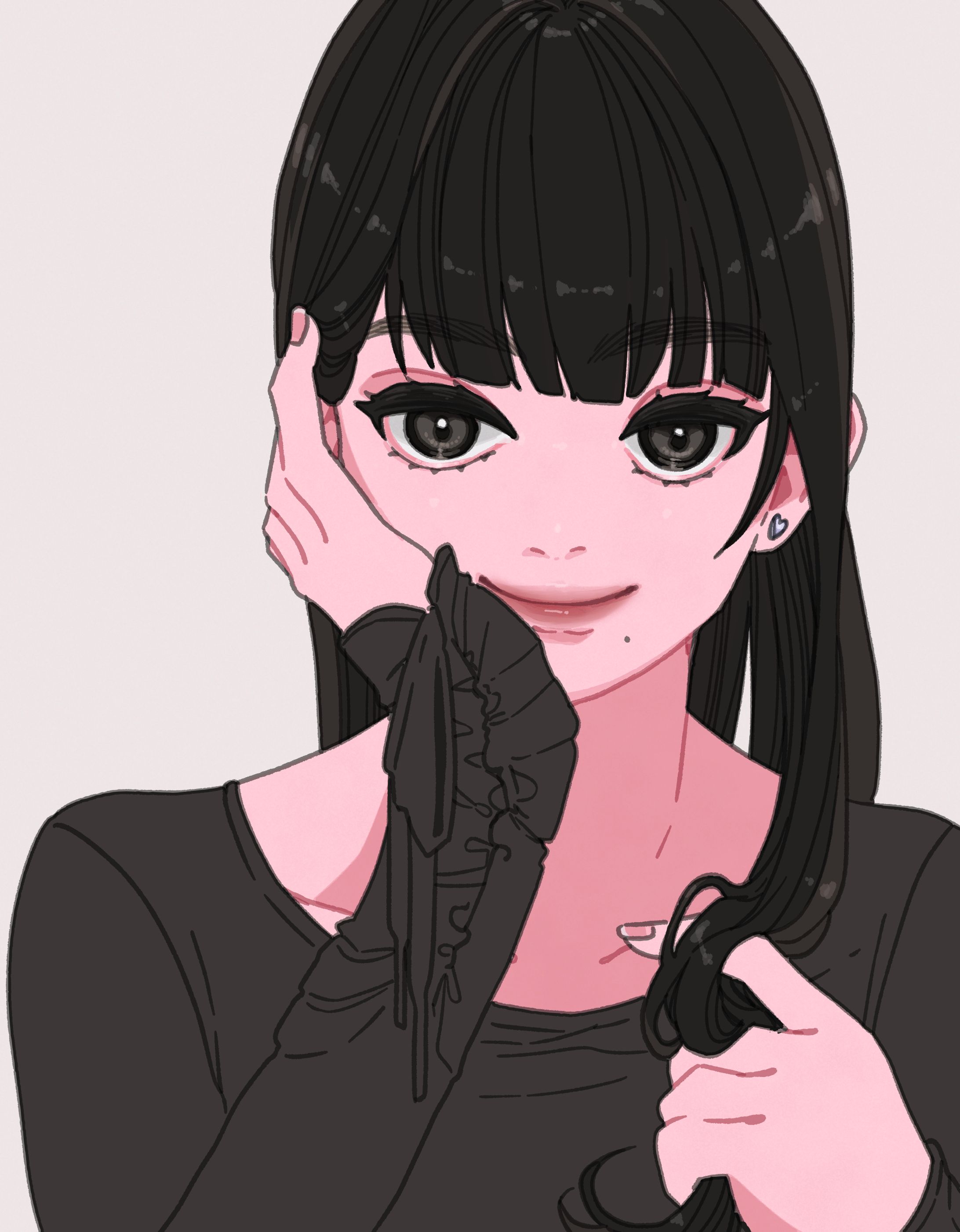 創作女の子ほくろちゃん連作ポトレ-1