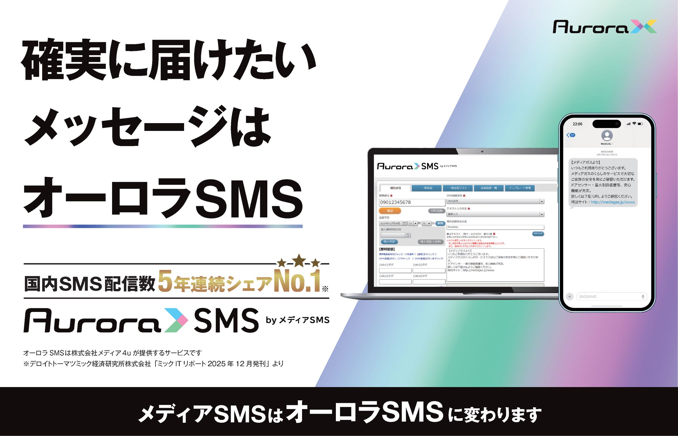 「Aurora X」駅サインボード広告-1