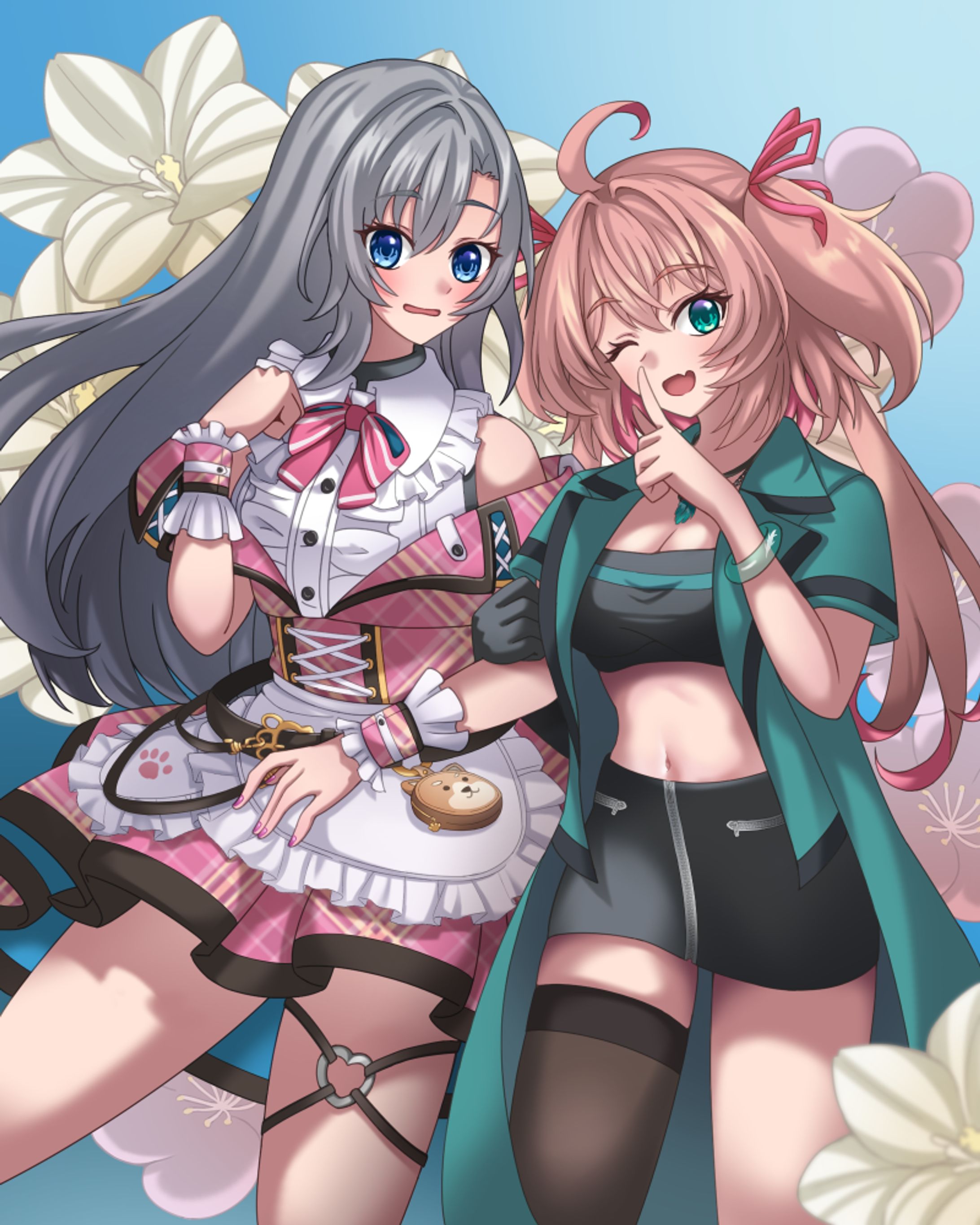 Skeb　VSinger皇美緒奈さんと朝倉杏子さん-1