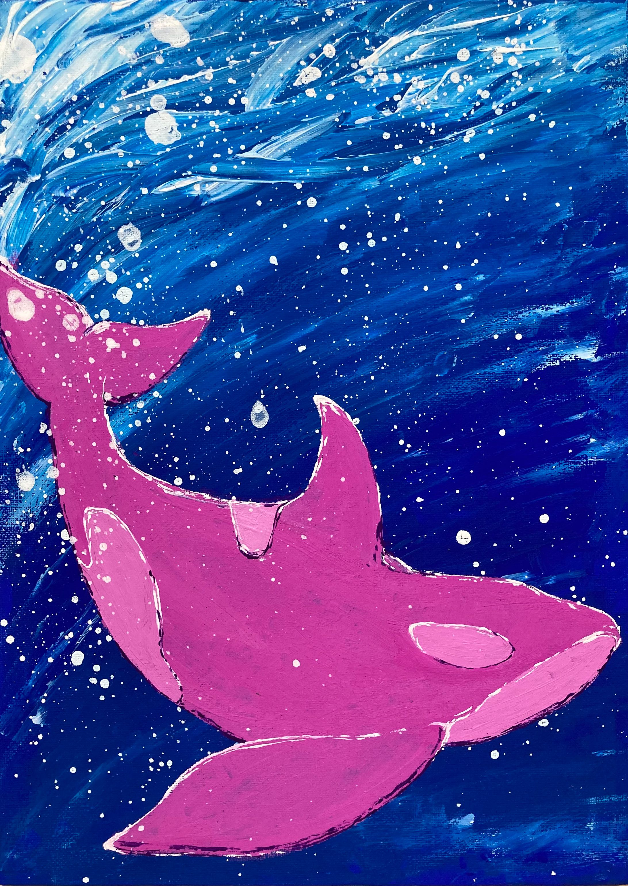 ピンクのシャチくん-1