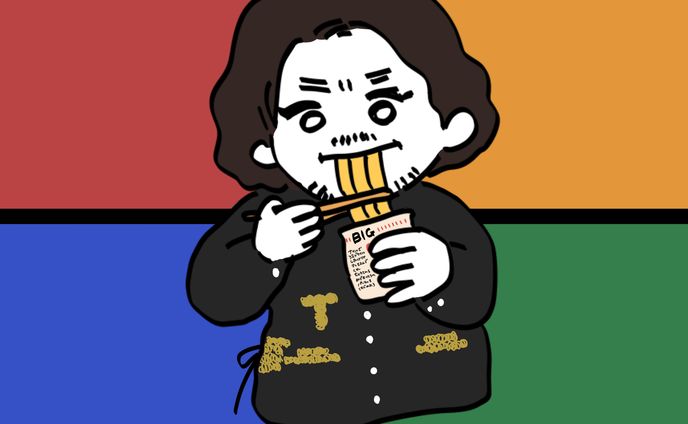 《イラスト制作》カップ麺