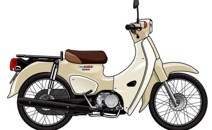 HONDA スーパーカブ｜ベクターイラスト