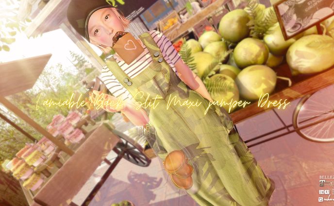 {amiable}Back Slit Maxi jumper Dress＠the C88(Special SALE).