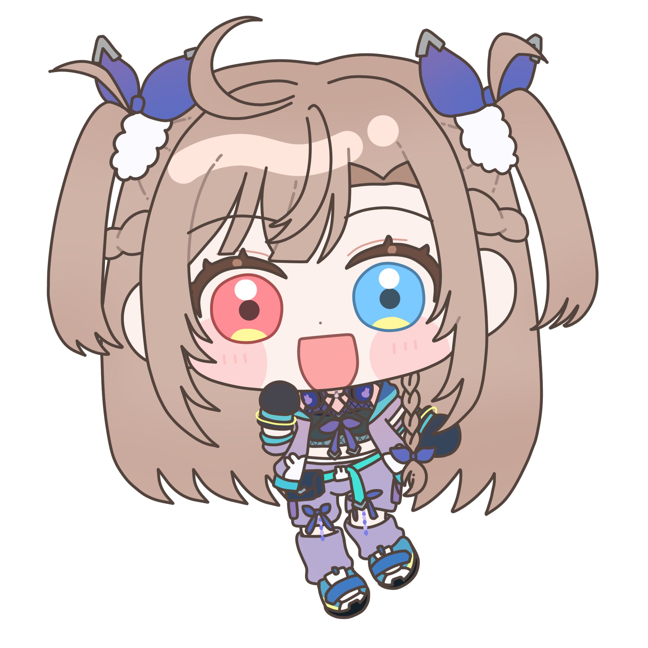 【ご依頼】Vtuber 芣兎舞うらら様 SDイラスト-1