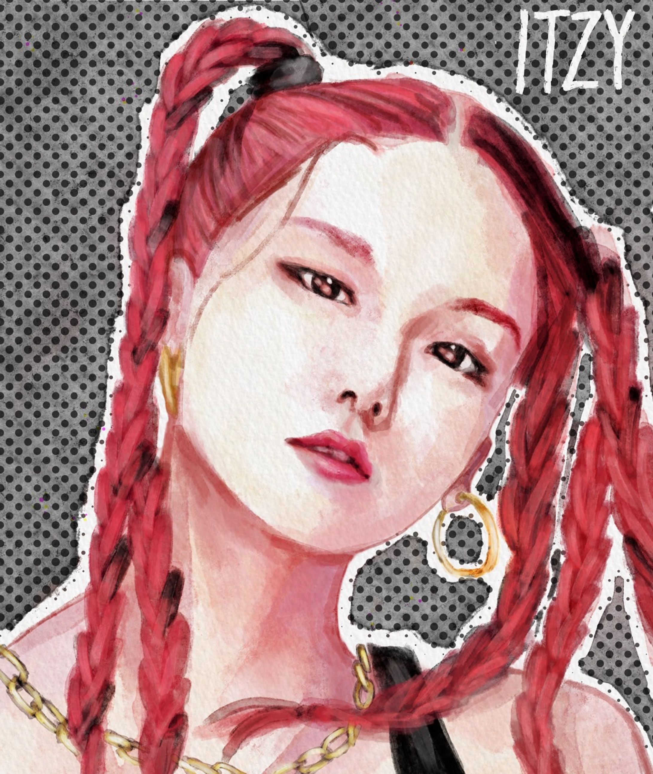 ITZY イェジ ファンアート-1