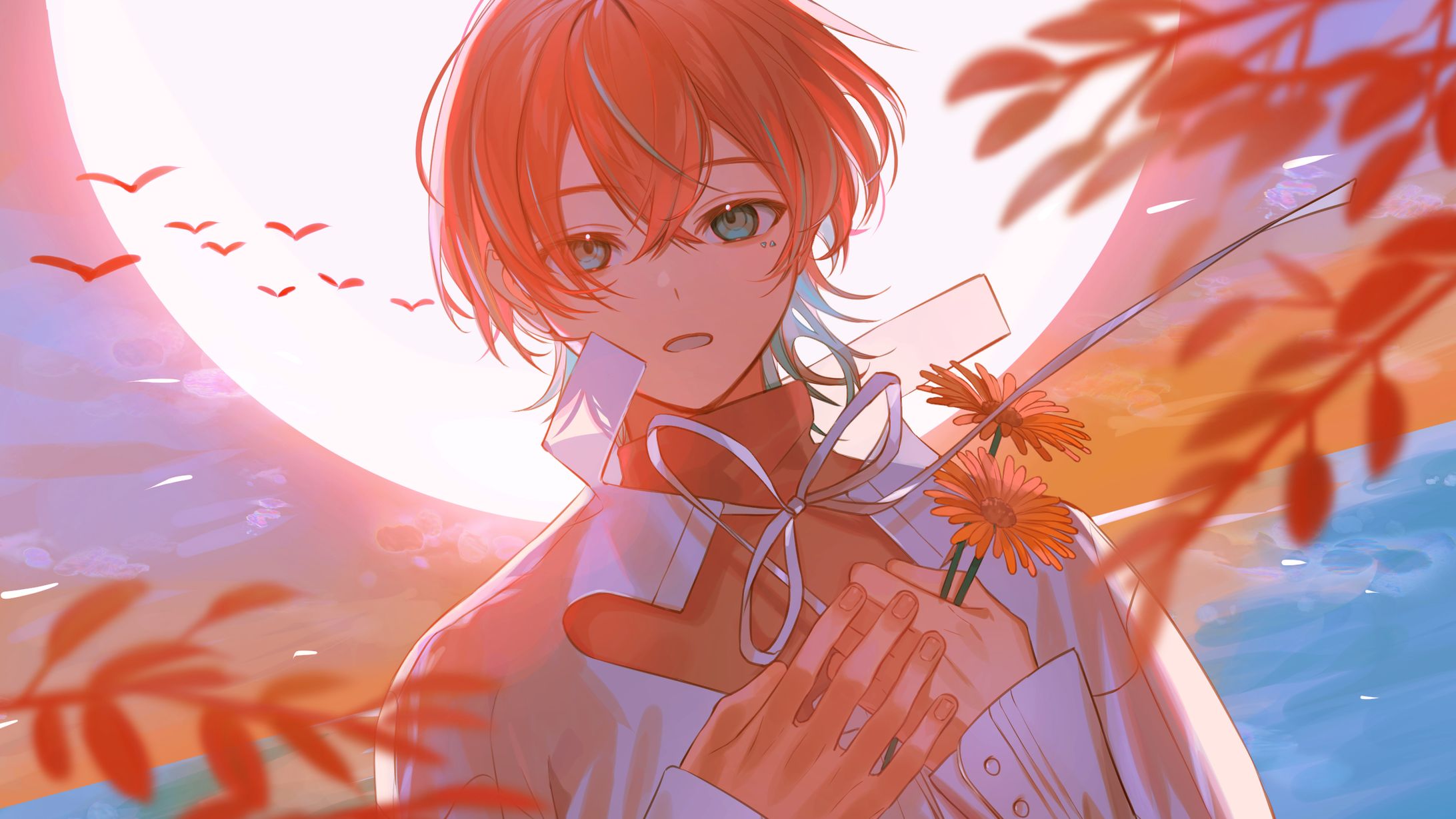 橘優「斜陽」カバー動画イラスト-1