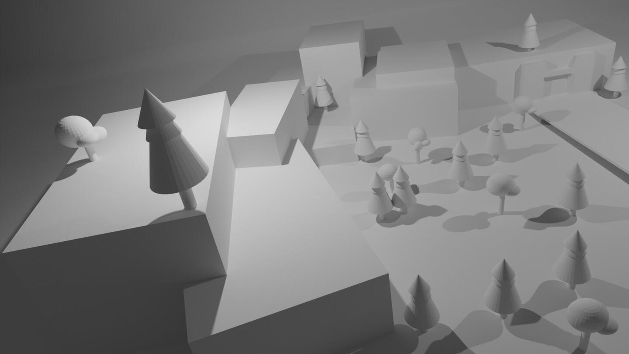 INFORMATICS Full 3D Blender uncolored scene of a game (2022)-1