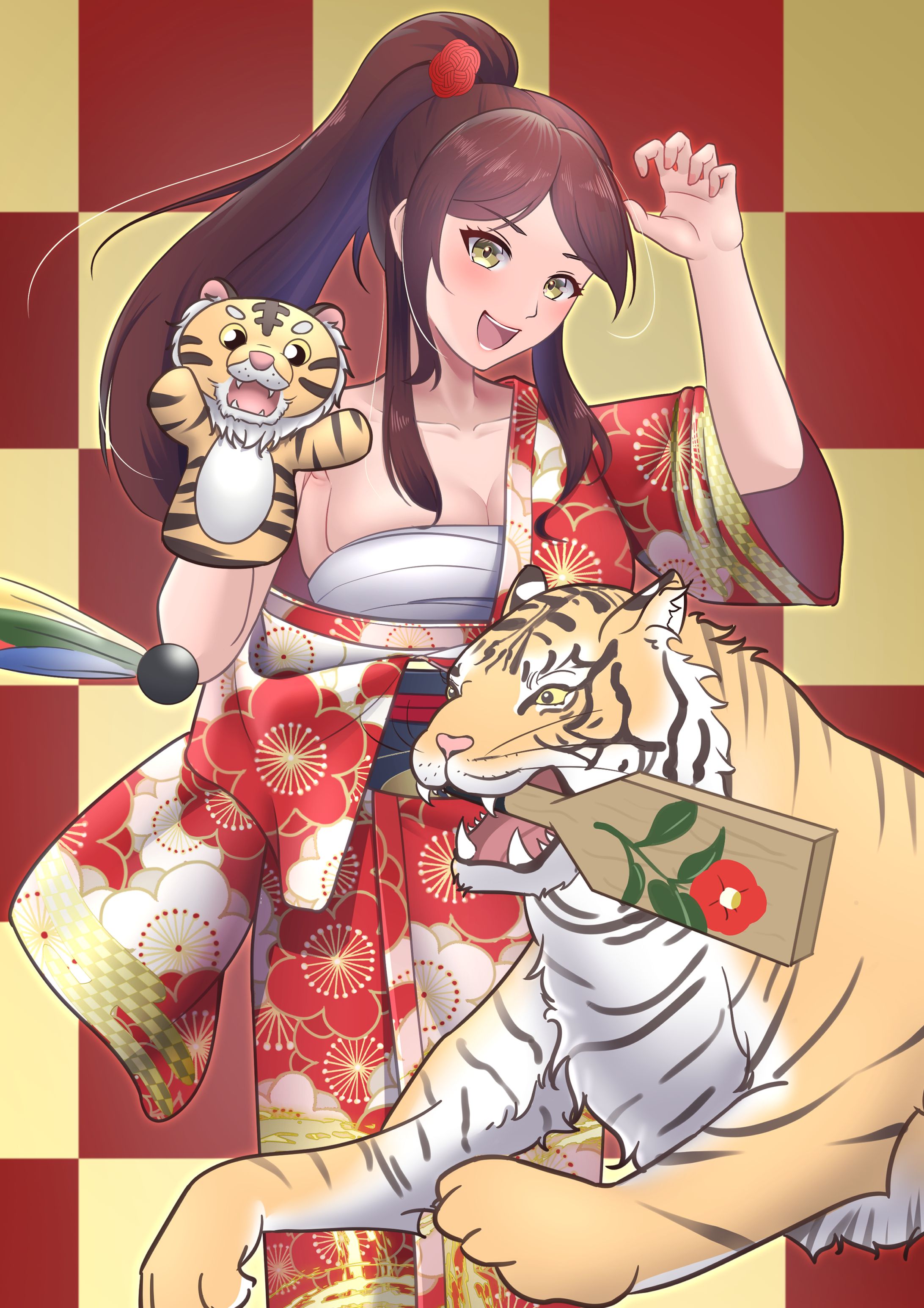 【イラスト】寅ガール-1