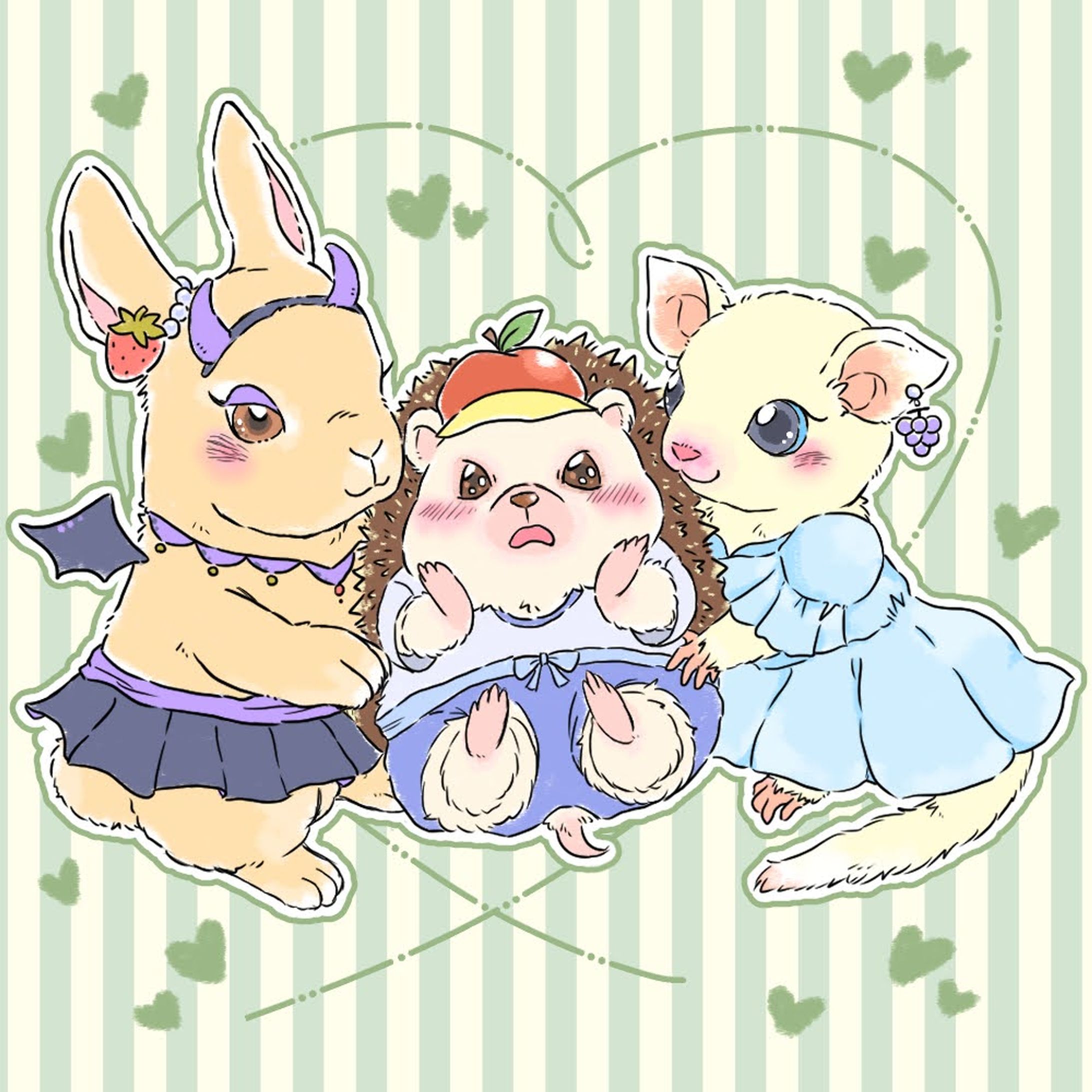 小動物×フルーツ-1