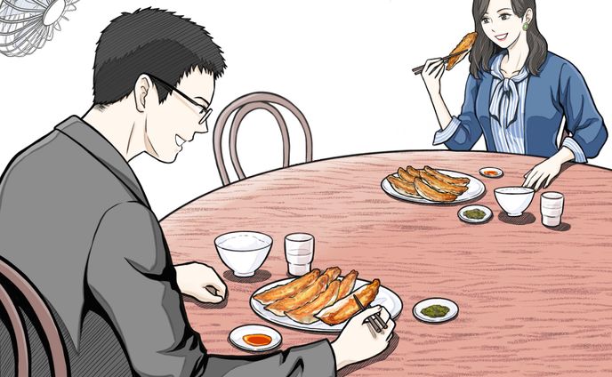 【works】あえてひとりで挑戦したい、銀座・天龍の巨大餃子