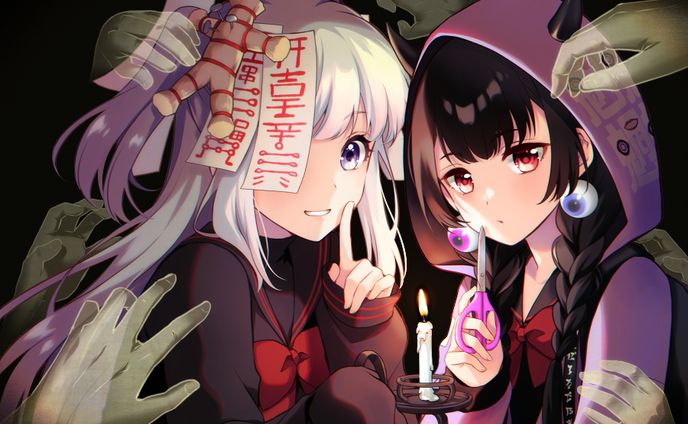 怪談vtuberのろいちゃん＆くだんちゃん