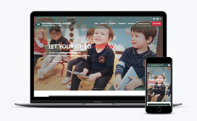 【HP】インターナショナルスクールHP | ai INTERNATIONAL SCHOOL様
