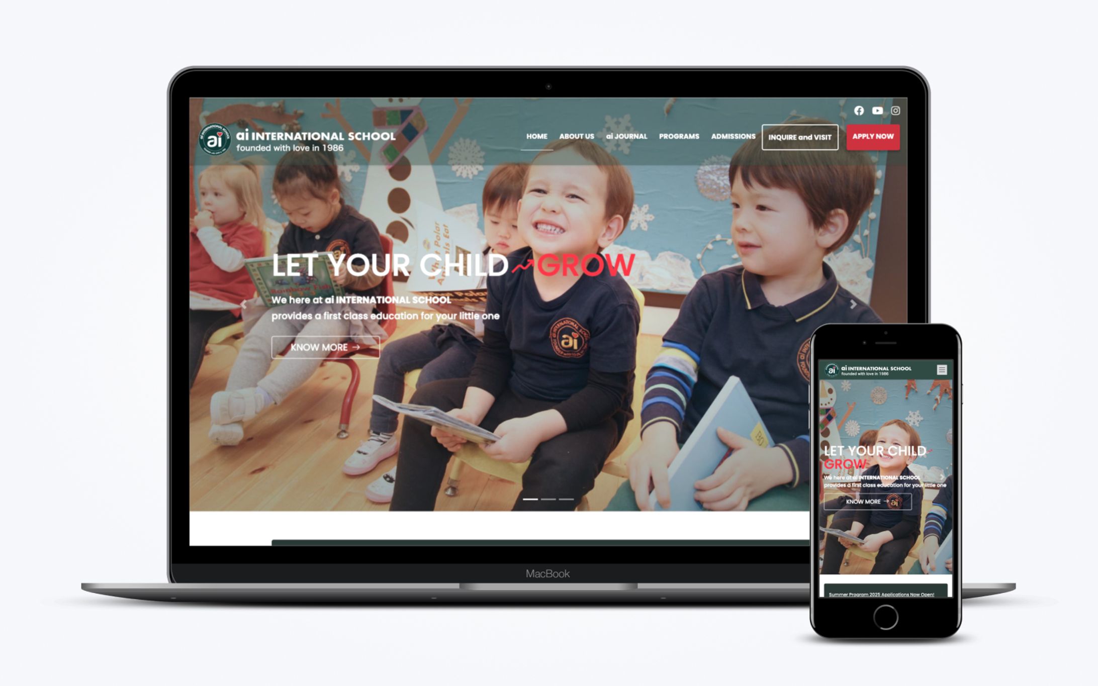 【HP】インターナショナルスクールHP | ai INTERNATIONAL SCHOOL様-1