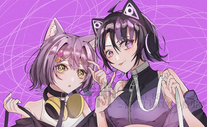 【お仕事】個人VTuber様 MVイラストご依頼絵