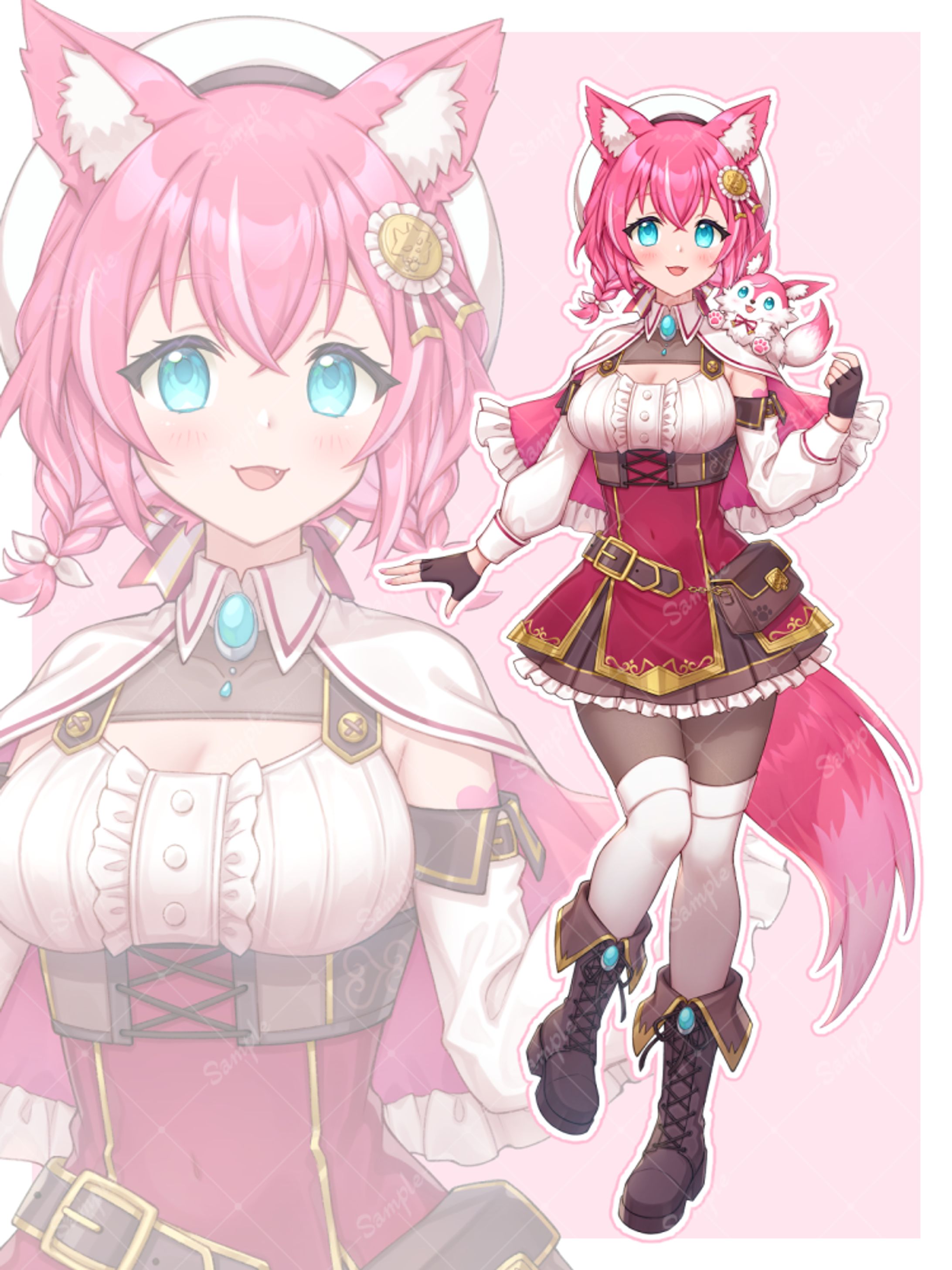 小狼ウル様 IRIAM用立ち絵 / 衣装アレンジ-1