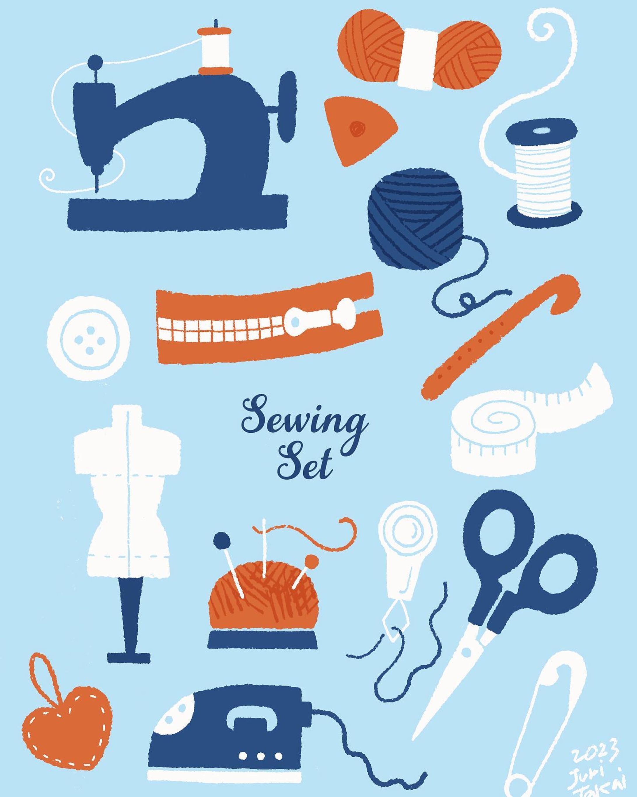 SEWING SET

#sewingillustration #sewing 
#artwork #photoshop 
#artoftheday #illustration 
#手芸用品 #イラスト 
#イラストレーター #高井じゅり
#創作 #hyugge #1日1絵 
#digitalillustration #illustrationgram 
#kidlit #いらすとぐらむ-1