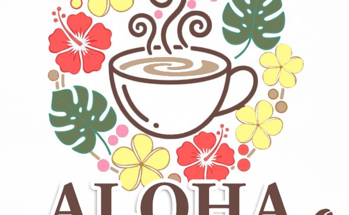 Hawaiian Cafe / 自主制作ロゴ