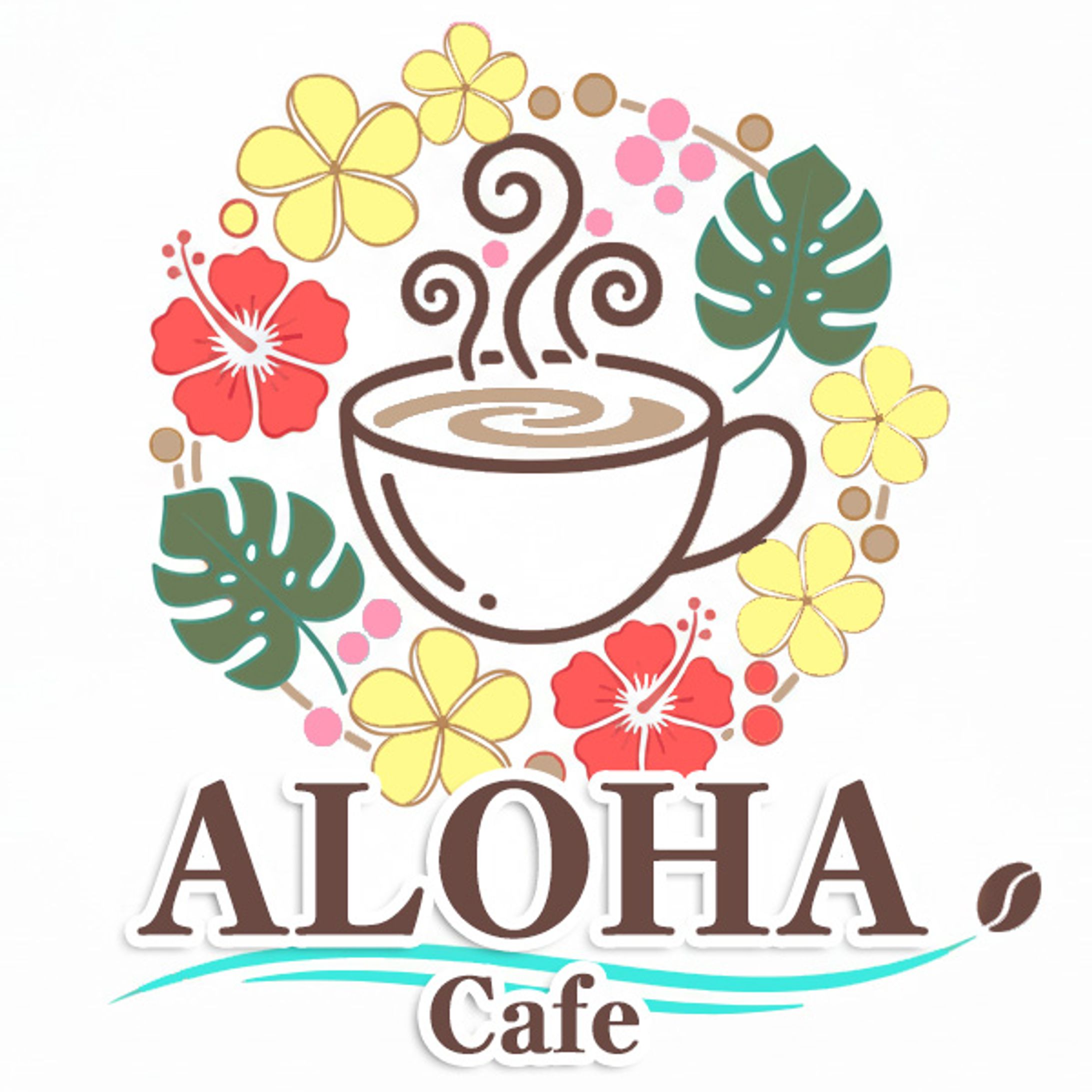 Hawaiian Cafe / 自主制作ロゴ-1