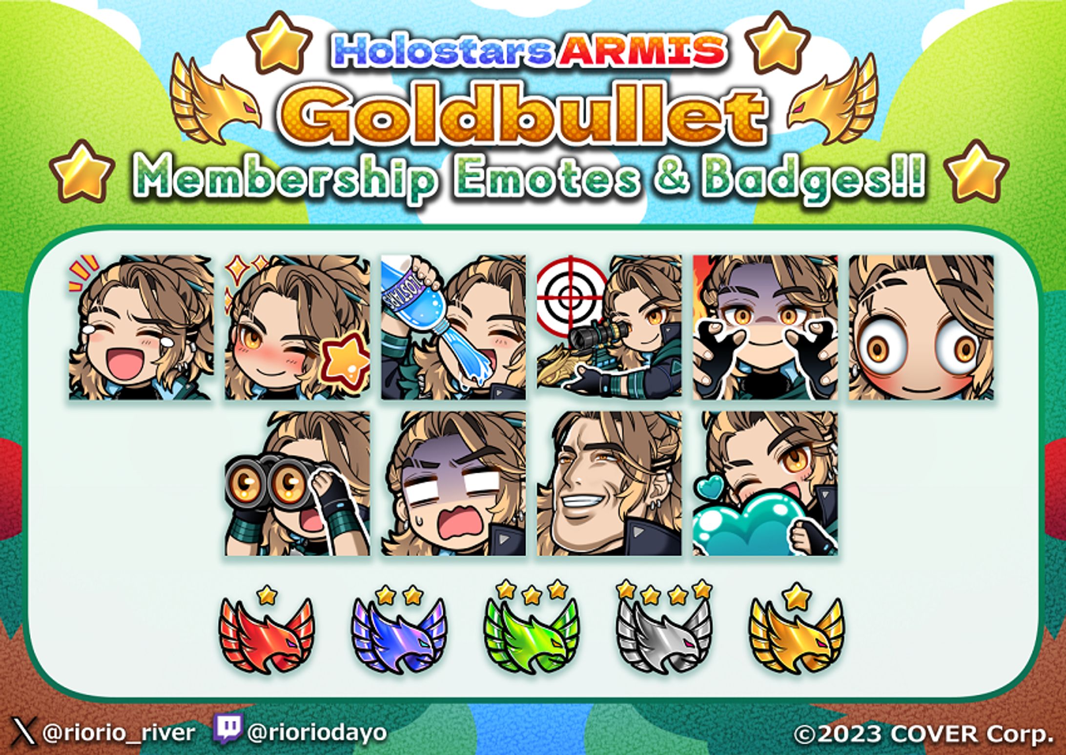 Goldbullet様｜Youtubeスタンプ＆バッヂ/Youtube Emotes & Badges-1
