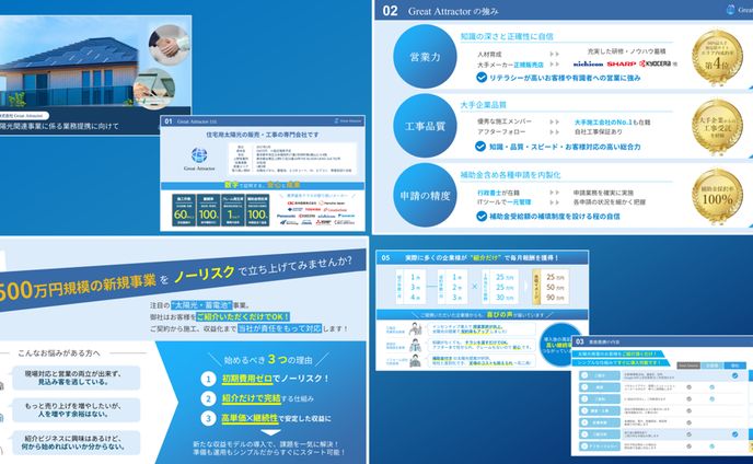 太陽光発電事業の営業資料