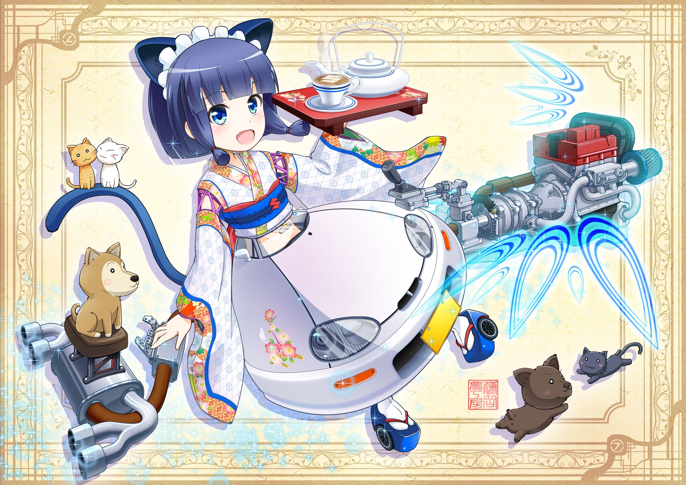 スズキ・カプチーノ擬人化イラスト-1