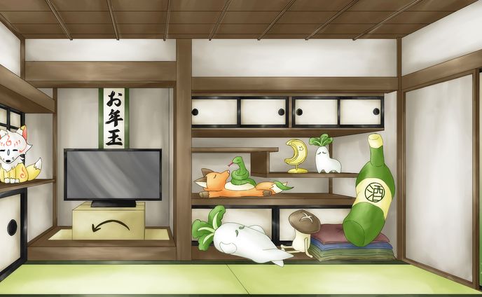 配信用背景、刀剣乱舞