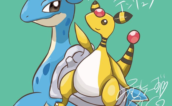②企画イラスト
ラプラスandデンリュウ

#ポケモン 
#potofu