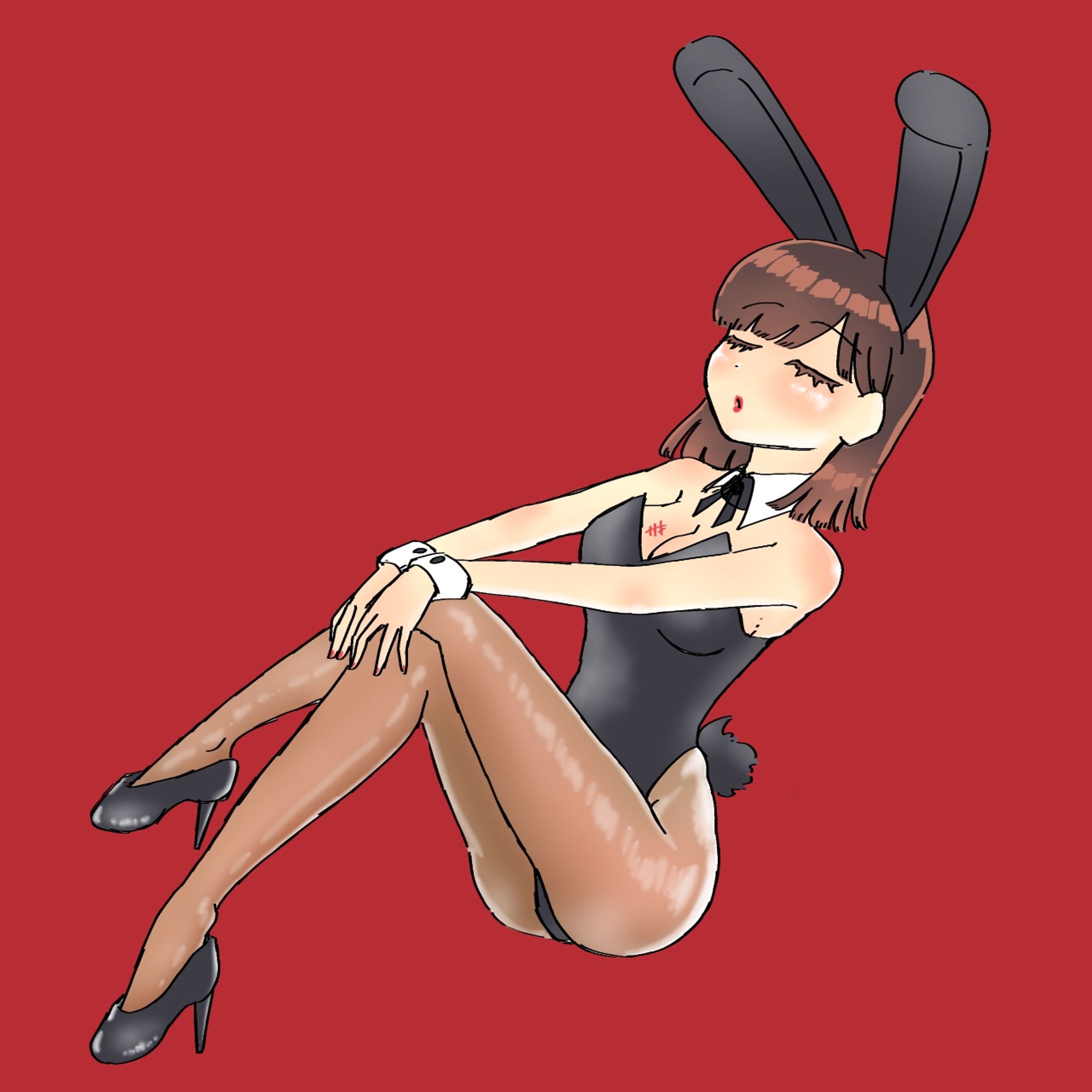 バニー衣装のフリスク-1