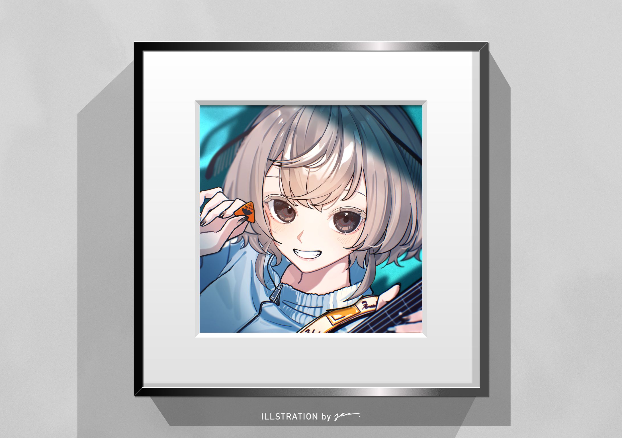 繭糸様 / 「ヴァーチャルヒーロー」シングルリリース用ジャケットイラスト-1