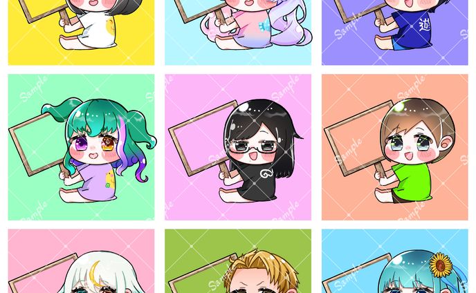 看板量産ミニキャラ