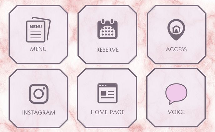 ネイルサロン　LINEリッチメニュー