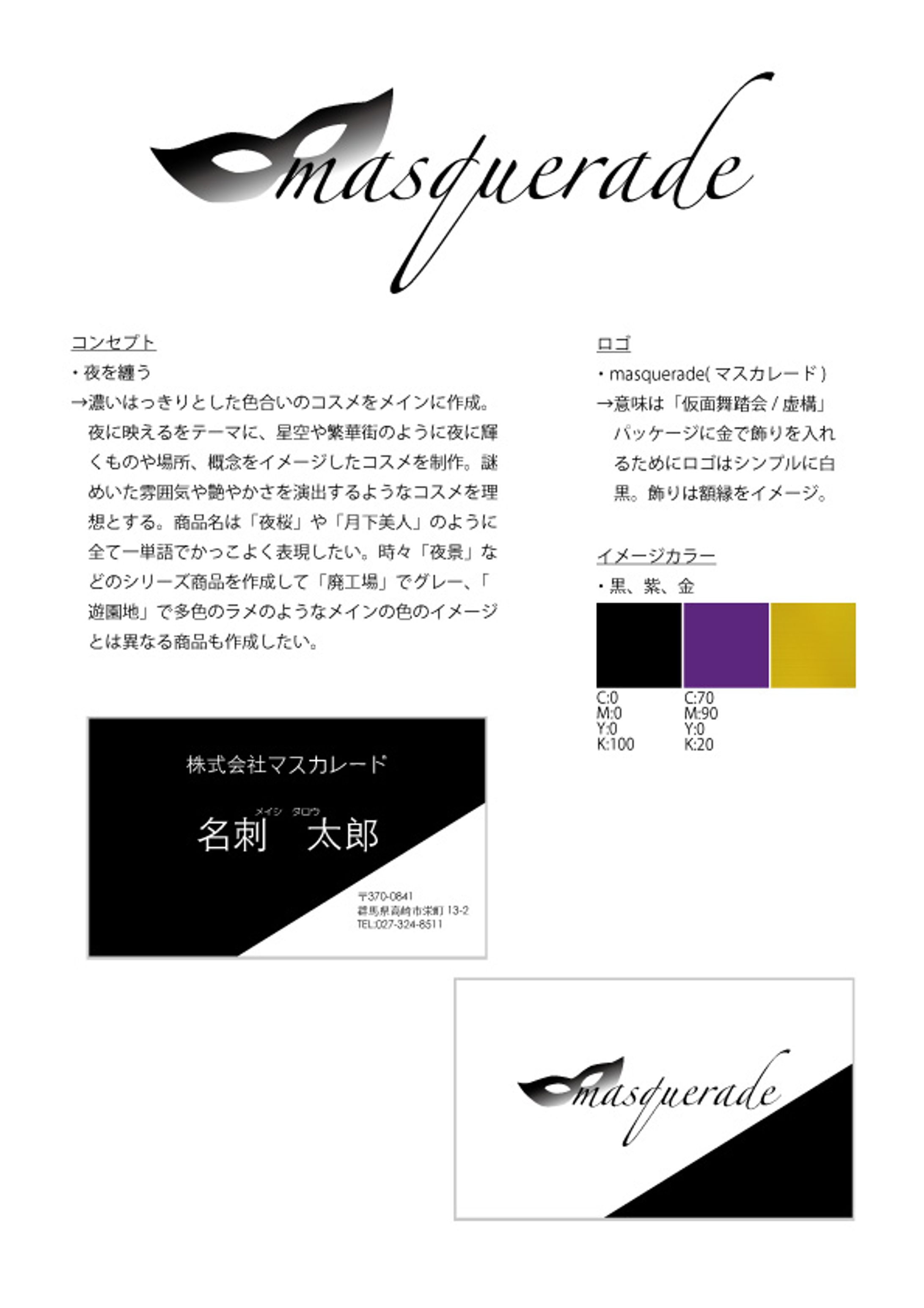 高度ICTデザイン学科 １年 masquerade-1