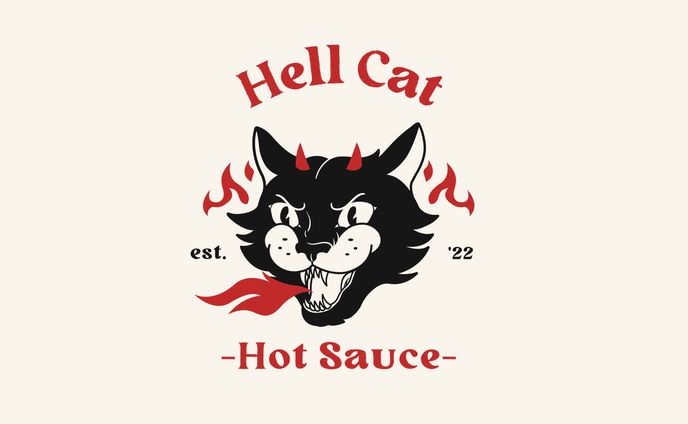 Hell Cat Logo design