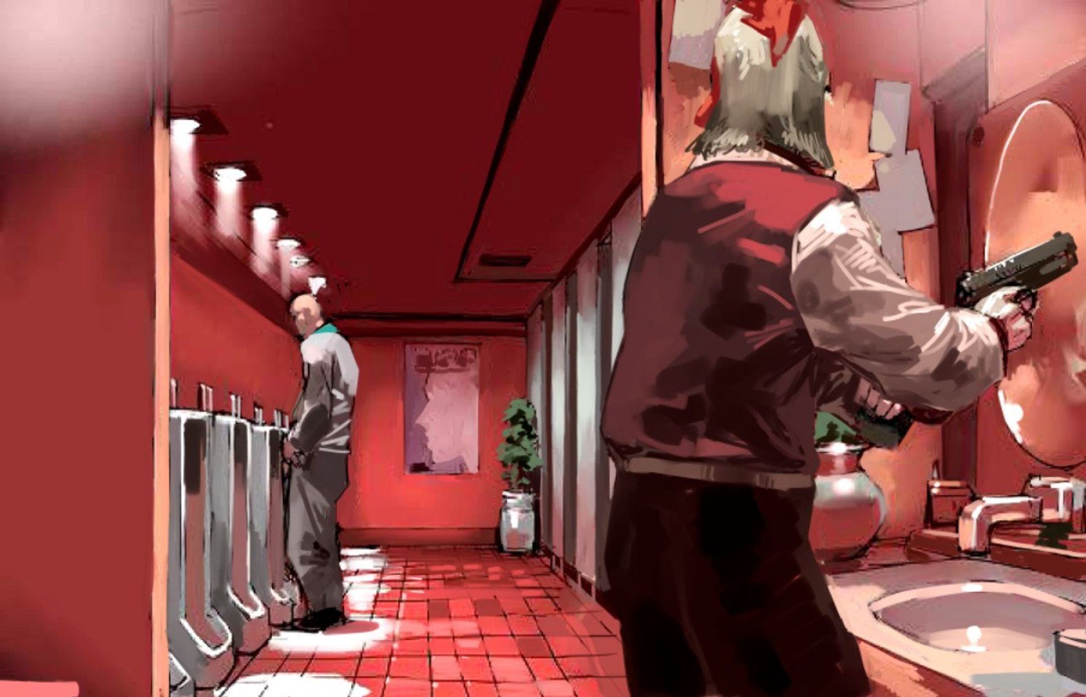 ホットラインマイアミ　ファンアート

#illustration #drawing #art #hotlinemiami #jacket #fanart #ホットラインマイアミ #ファンアート-1