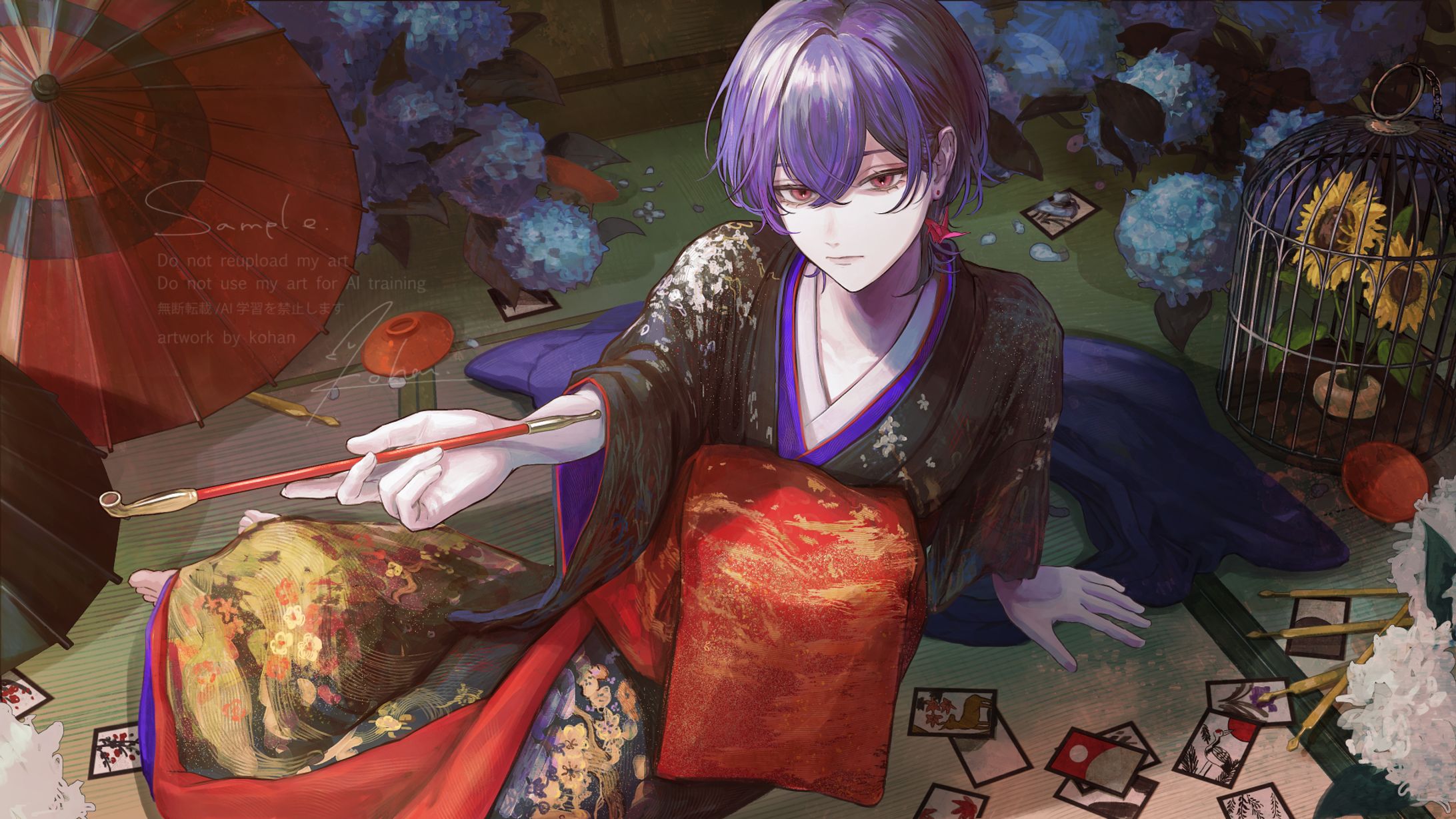 【work】雪見様 「吉原ラメント」cover動画イラスト-1