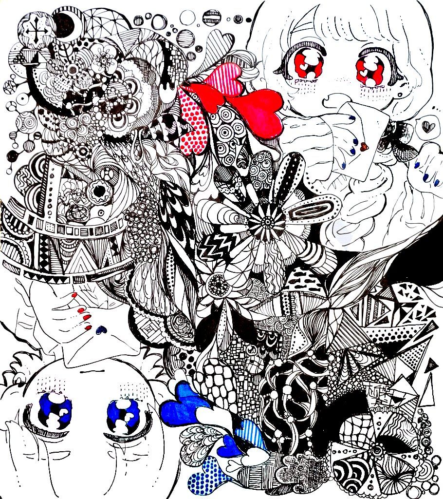 ごちゃごちゃなイラスト